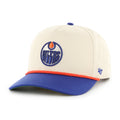 Edmonton Oilers NHL 47 Brand Men Natural Two Tone Rope Hitch Adjustable Hat product image 1, provided for visual reference
