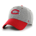 Montreal Canadiens NHL 47 Brand Men Grey Golden Age Clean Up Wool Adjustable Hat product image 1, provided for visual