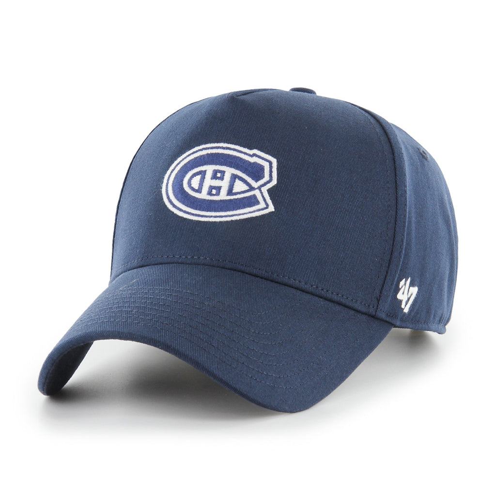 Montreal Canadiens NHL 47 Brand Men Navy Foundational Offside Hitch Adjustable Hat product image 4, provided for visual