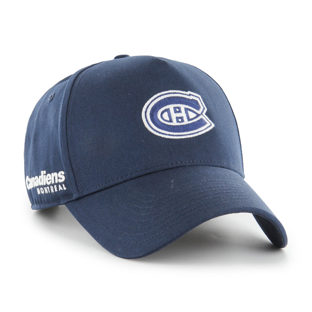 Montreal Canadiens NHL 47 Brand Men Navy Foundational Offside Hitch Adjustable Hat product image 1, provided for visual