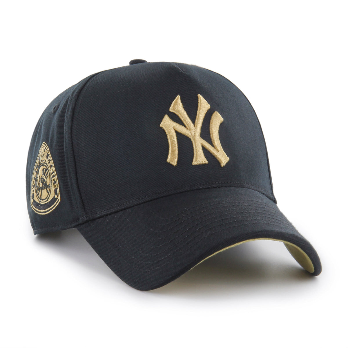 New York Yankees MLB 47 Brand Men Black MVP Deluxe Sure Shot Snapback product image 1, provided for visual reference and