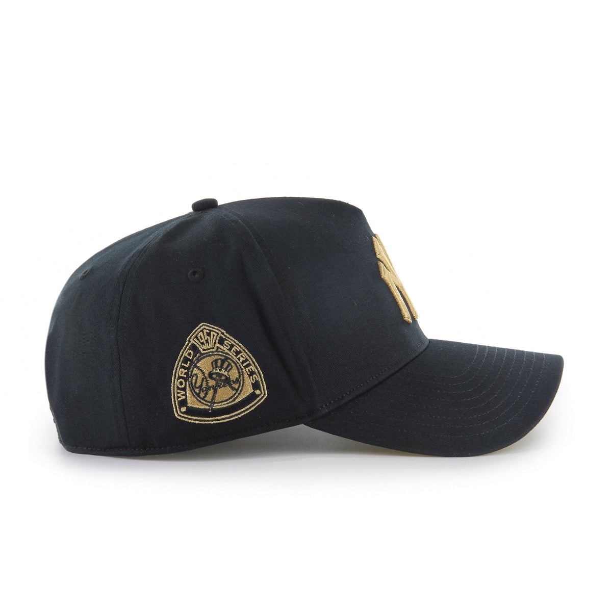 New York Yankees MLB 47 Brand Men Black MVP Deluxe Sure Shot Snapback product image 2, provided for visual reference and