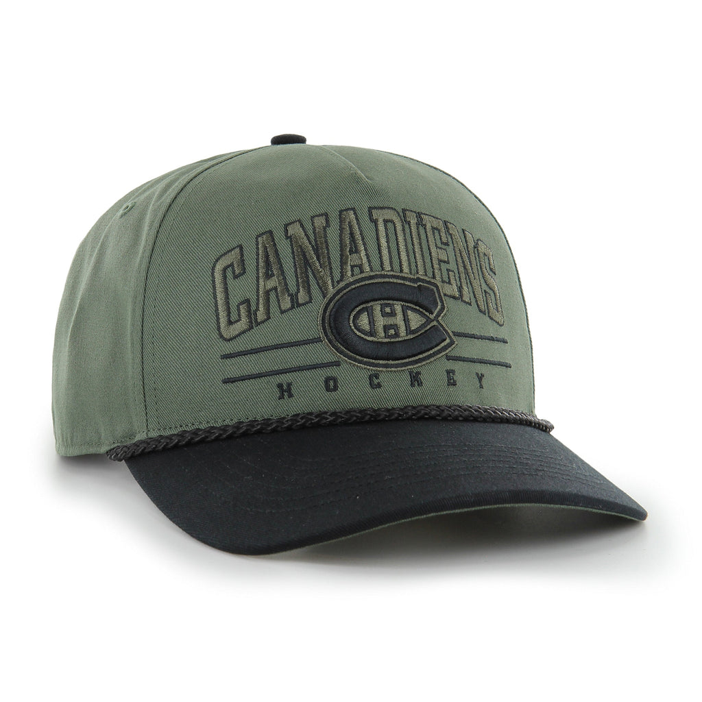 Montreal Canadiens NHL 47 Brand Men Green Roscoe Rope Option Hitch Adjustable Hat product image 4, provided for visual