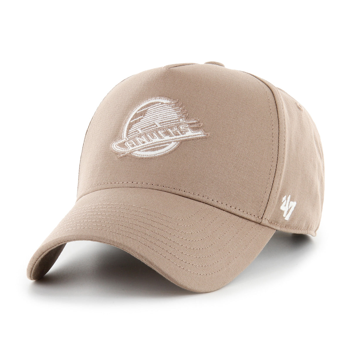 Vancouver Canucks NHL 47 Brand Men Sandstone Foundational Offside Hitch Adjustable Hat product image 3, provided for visual