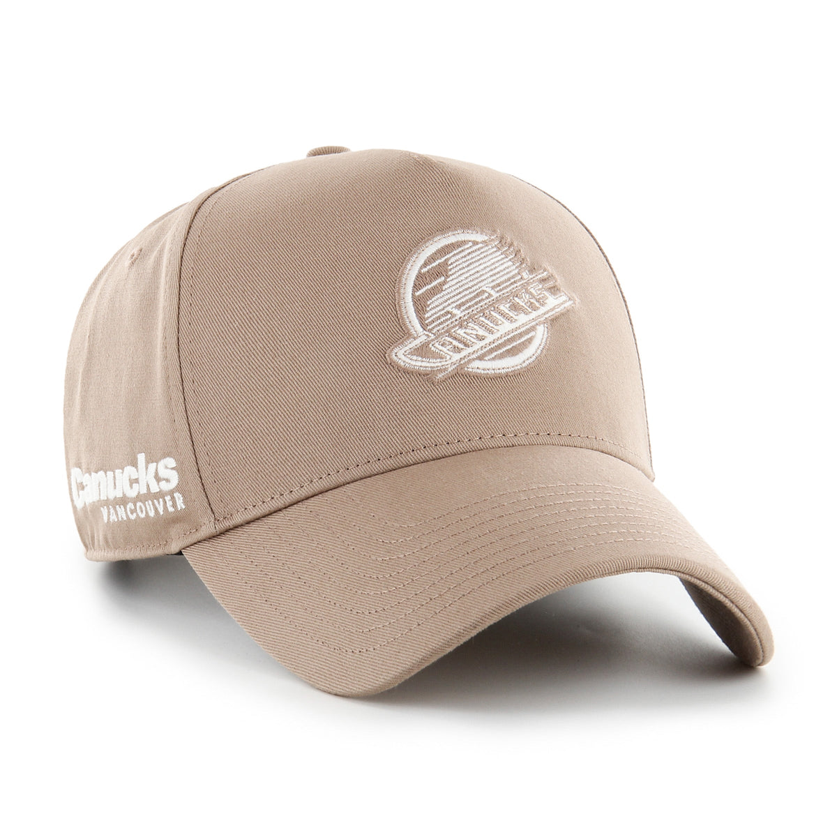 Vancouver Canucks NHL 47 Brand Men Sandstone Foundational Offside Hitch Adjustable Hat product image 1, provided for visual