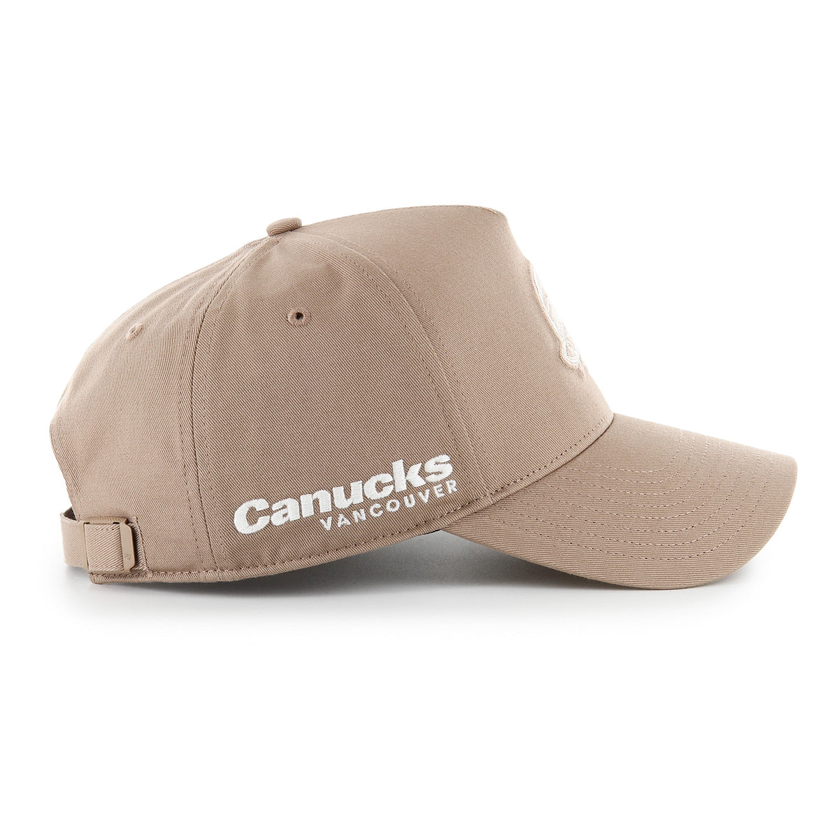 Vancouver Canucks NHL 47 Brand Men Sandstone Foundational Offside Hitch Adjustable Hat product image 4, provided for visual