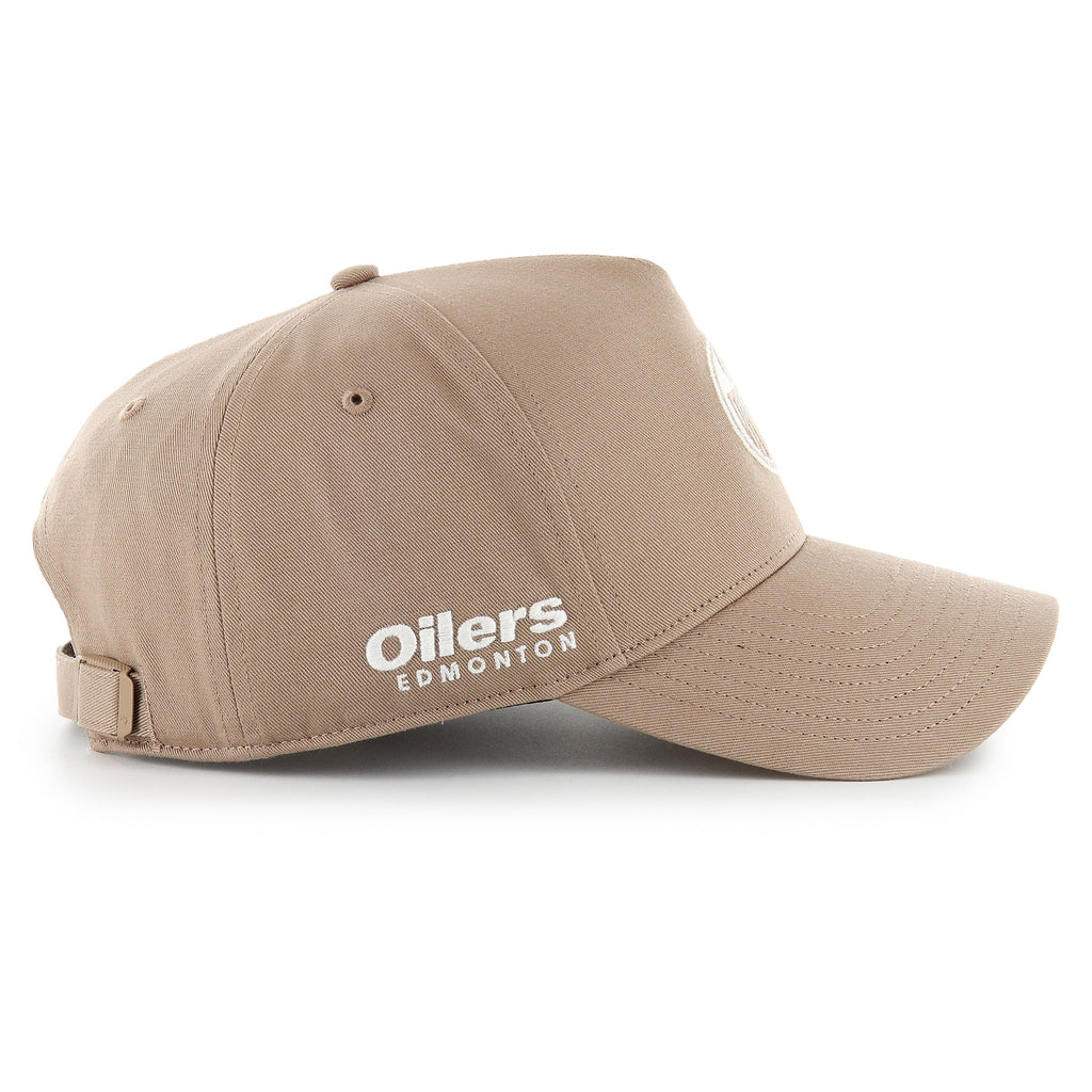 Edmonton Oilers NHL 47 Brand Men Sandstone Foundational Offside Hitch Adjustable Hat product image 3, provided for visual