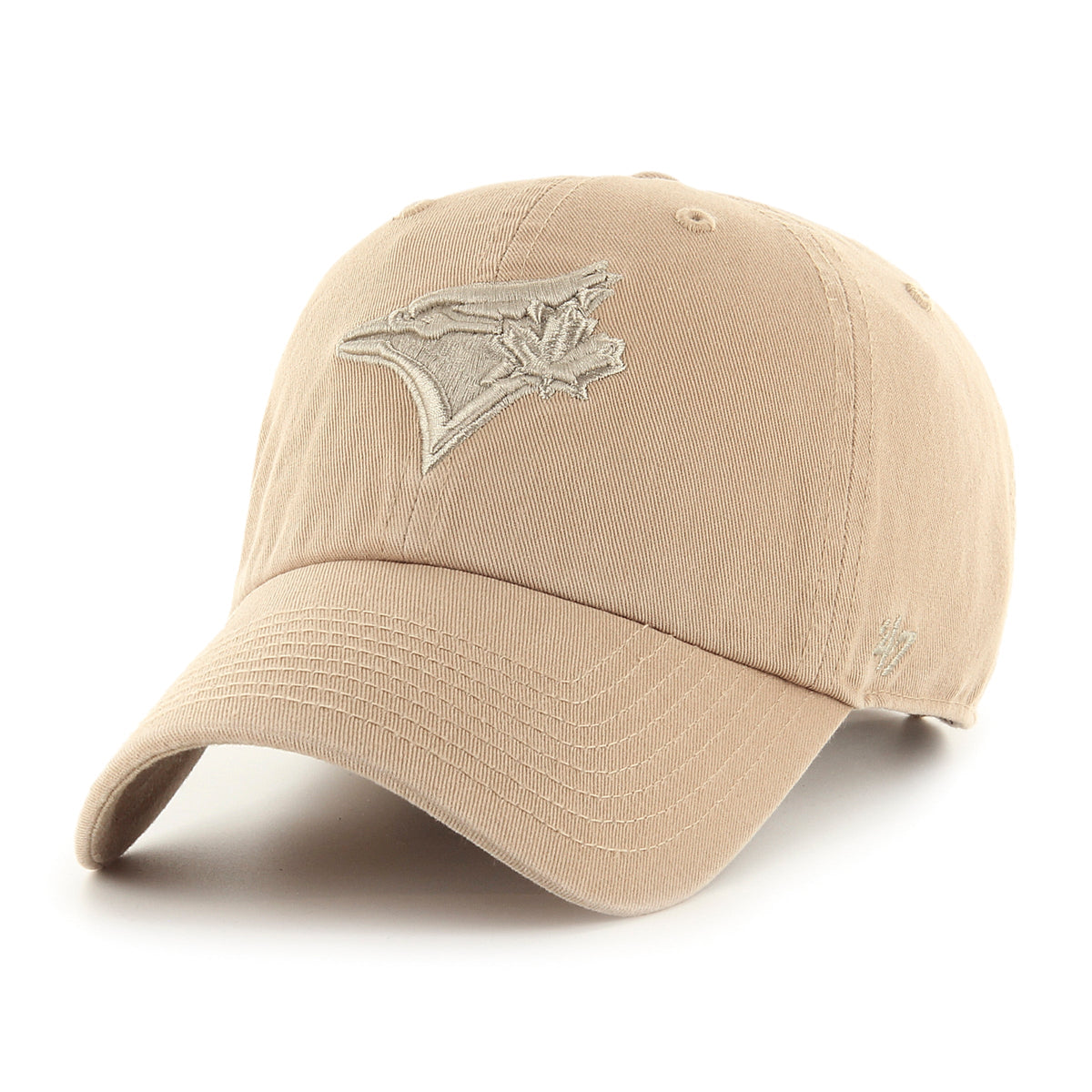 Toronto Blue Jays MLB 47 Brand Men All Khaki Clean Up Adjustable Hat product image 1, provided for visual reference and