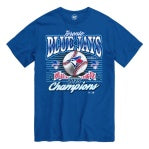 Toronto Blue Jays MLB 47 Brand Men Royal 2025 American League Champions T-Shirt product image 1, provided for visual