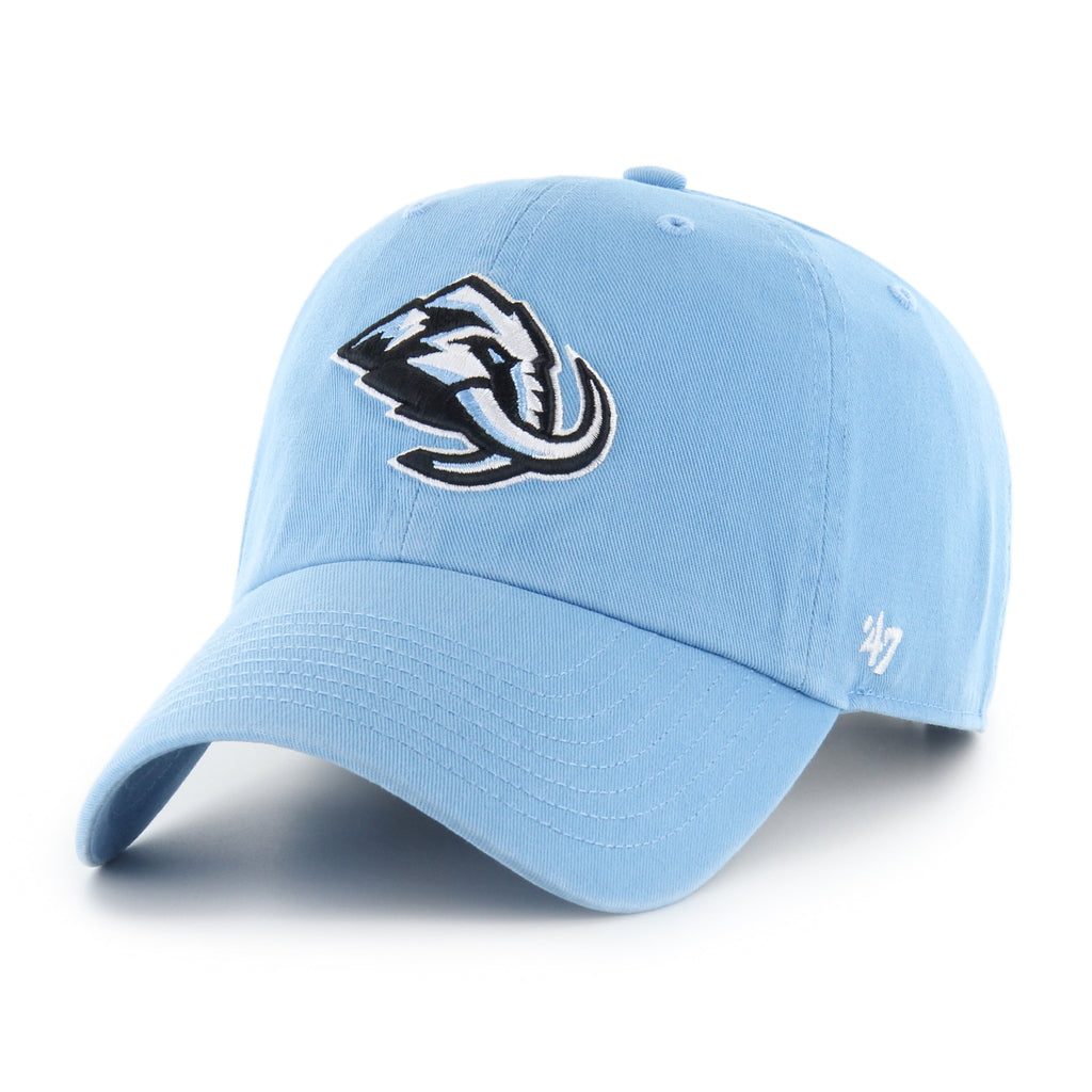 Utah Mammoth NHL 47 Brand Men Light Blue Clean Up Adjustable Hat product image 1, provided for visual reference and product