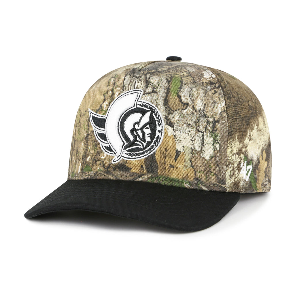 Ottawa Senators NHL 47 Brand Men RealTree APX 2-Tone Hitch Snapback Hat product image 1, provided for visual reference and