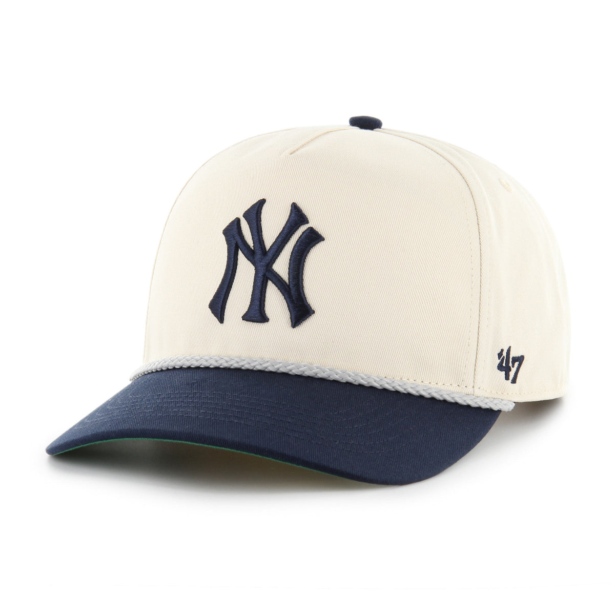 New York Yankees MLB 47 Brand Men Natural Two Tone Rope Hitch Adjustable Hat product image 1, provided for visual reference