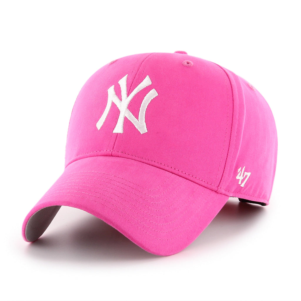 New York Yankees MLB 47 Brand Toddler Pink Magenta MVP Adjustable Hat product image 1, provided for visual reference and