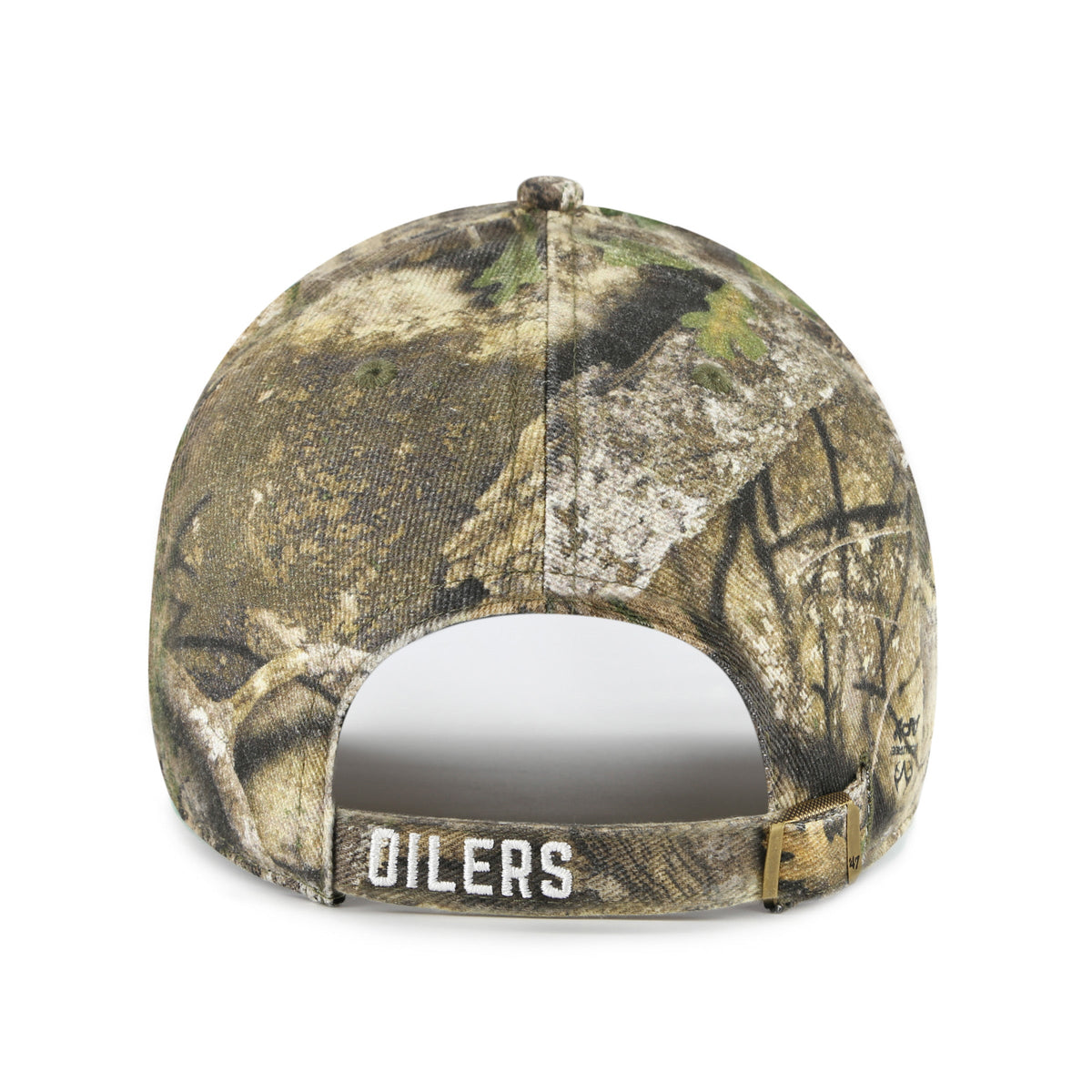 Edmonton Oilers NHL 47 Brand Men Real Tree Clean Up Adjustable Hat product image 2, provided for visual reference and