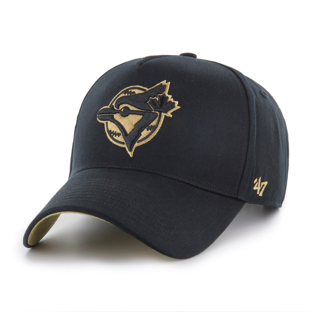 Toronto Blue Jays MLB 47 Brand Men Black Cooperstown MVP Deluxe Sure Shot Snapback product image 3, provided for visual