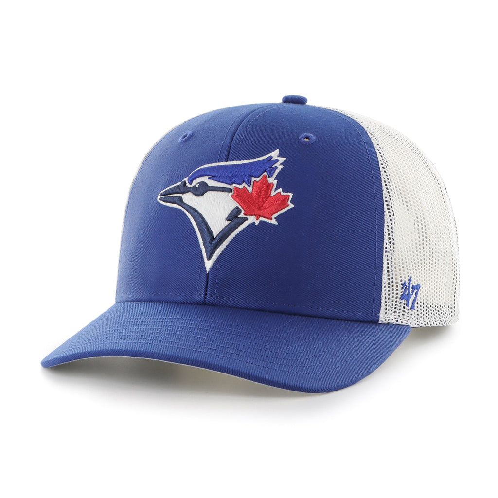 Toronto Blue Jays MLB 47 Brand Youth Royal Trucker Adjustable Hat product image 1, provided for visual reference and product