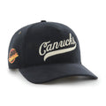 Vancouver Canucks NHL 47 Brand Men Black Golden Age Cord Hitch Adjustable Hat product image 1, provided for visual reference
