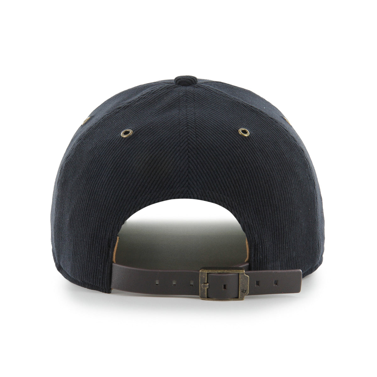 Vancouver Canucks NHL 47 Brand Men Black Golden Age Cord Hitch Adjustable Hat product image 2, provided for visual reference