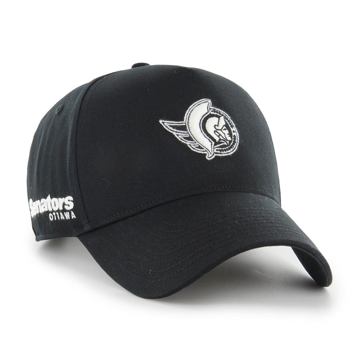 Ottawa Senators NHL 47 Brand Men Black Foundational Offside Hitch Adjustable Hat product image 1, provided for visual