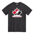 Team Canada Hockey IIHF 47 Brand Men Black Imprint Fan T-Shirt product image 1, provided for visual reference and product