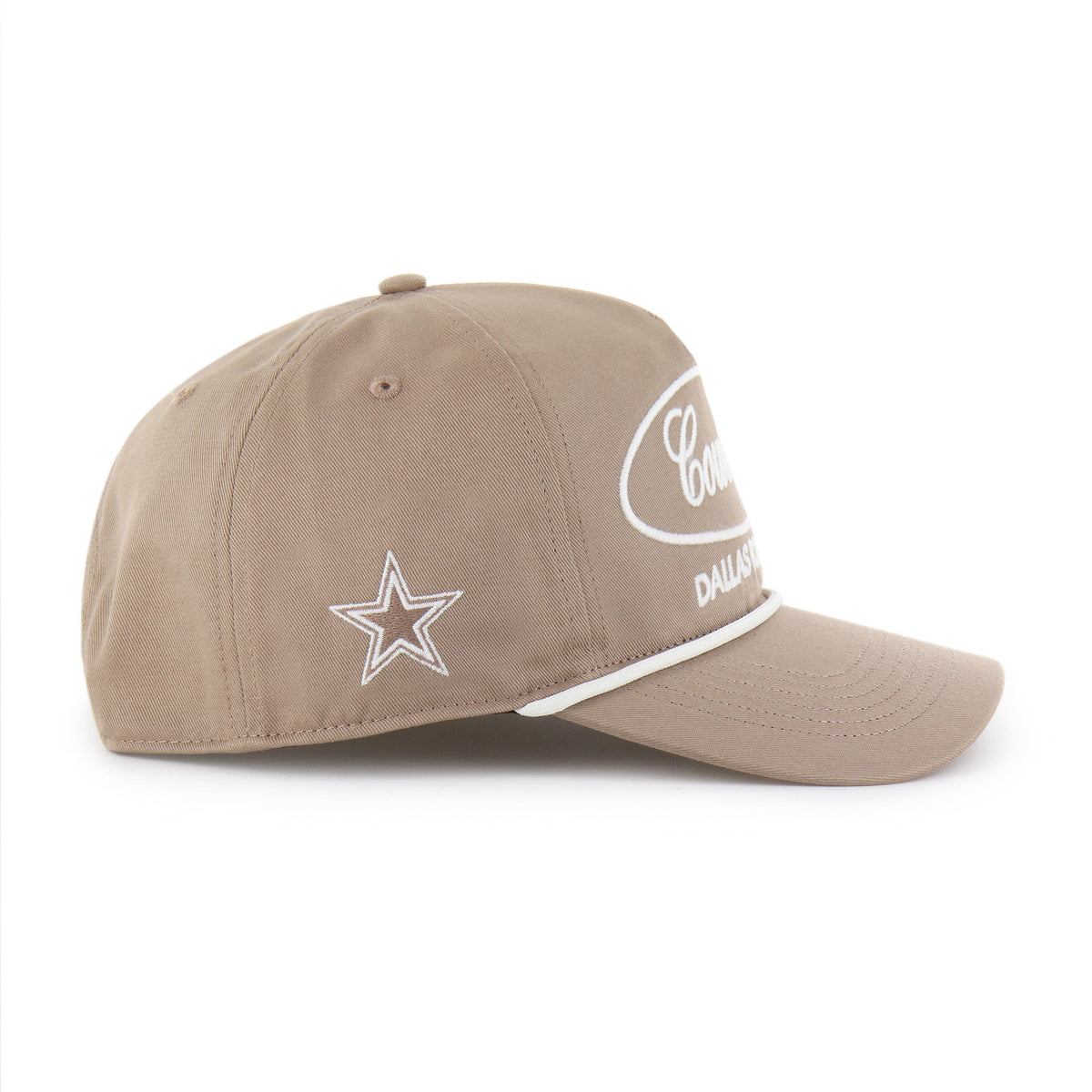 Dallas Cowboys NFL 47 Brand Men Sandstone Foundational Rope Hitch Snapback Hat product image 3, provided for visual
