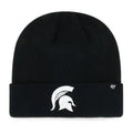 Michigan State Spartans NCAA 47 Brand Men Black Raised Cuff Knit Hat product image 1, provided for visual reference and