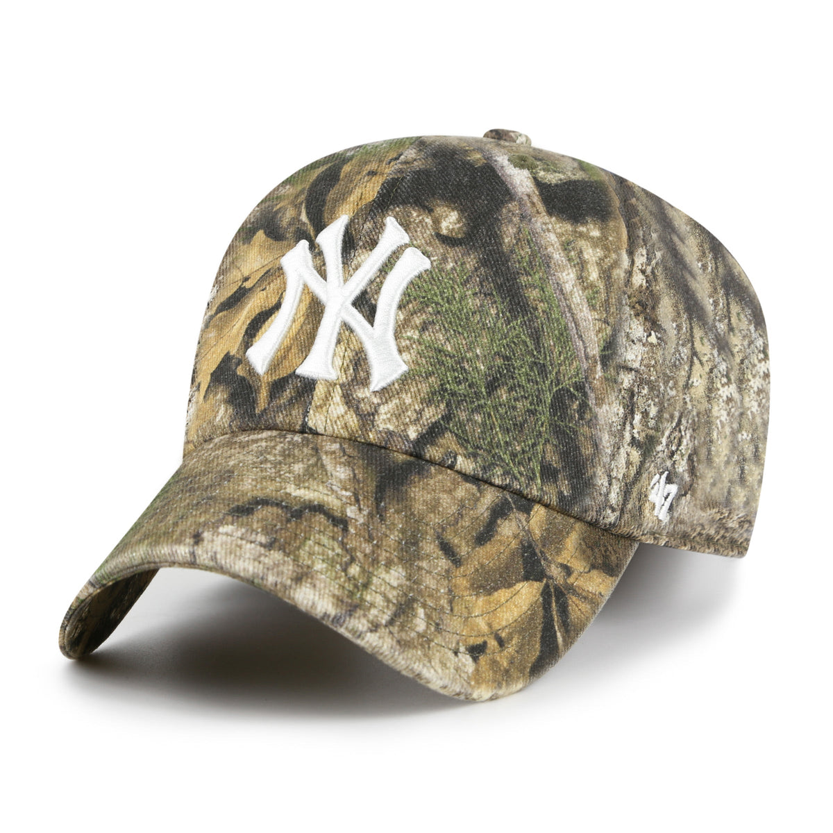 New York Yankees MLB 47 Brand Men Real Tree Clean Up Adjustable Hat product image 1, provided for visual reference and
