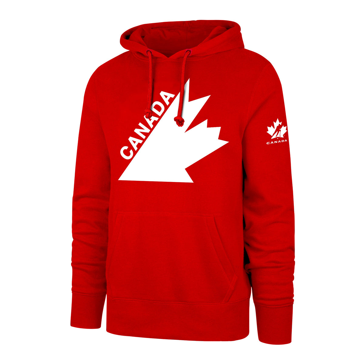Hockey Canada IIHF 47 Brand Men Red 1976 Logo Imprint Hoodie product image 1, provided for visual reference and product