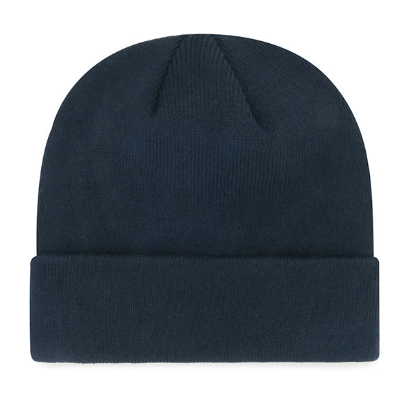 Michigan Wolverines NCAA 47 Brand Men Navy Raised Cuff Knit Hat product image 2, provided for visual reference and product