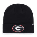Georgia Bulldogs NCAA 47 Brand Men Black Raised Cuff Knit Hat product image 1, provided for visual reference and product