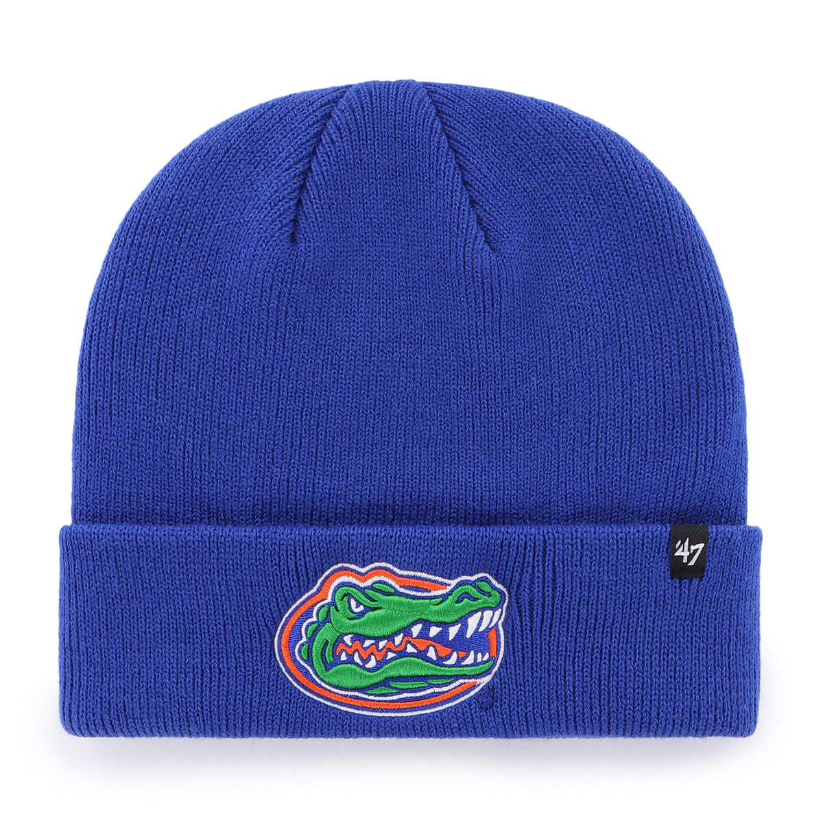 Florida Gators NCAA 47 Brand Men Royal Raised Cuff Knit Hat product image 1, provided for visual reference and product