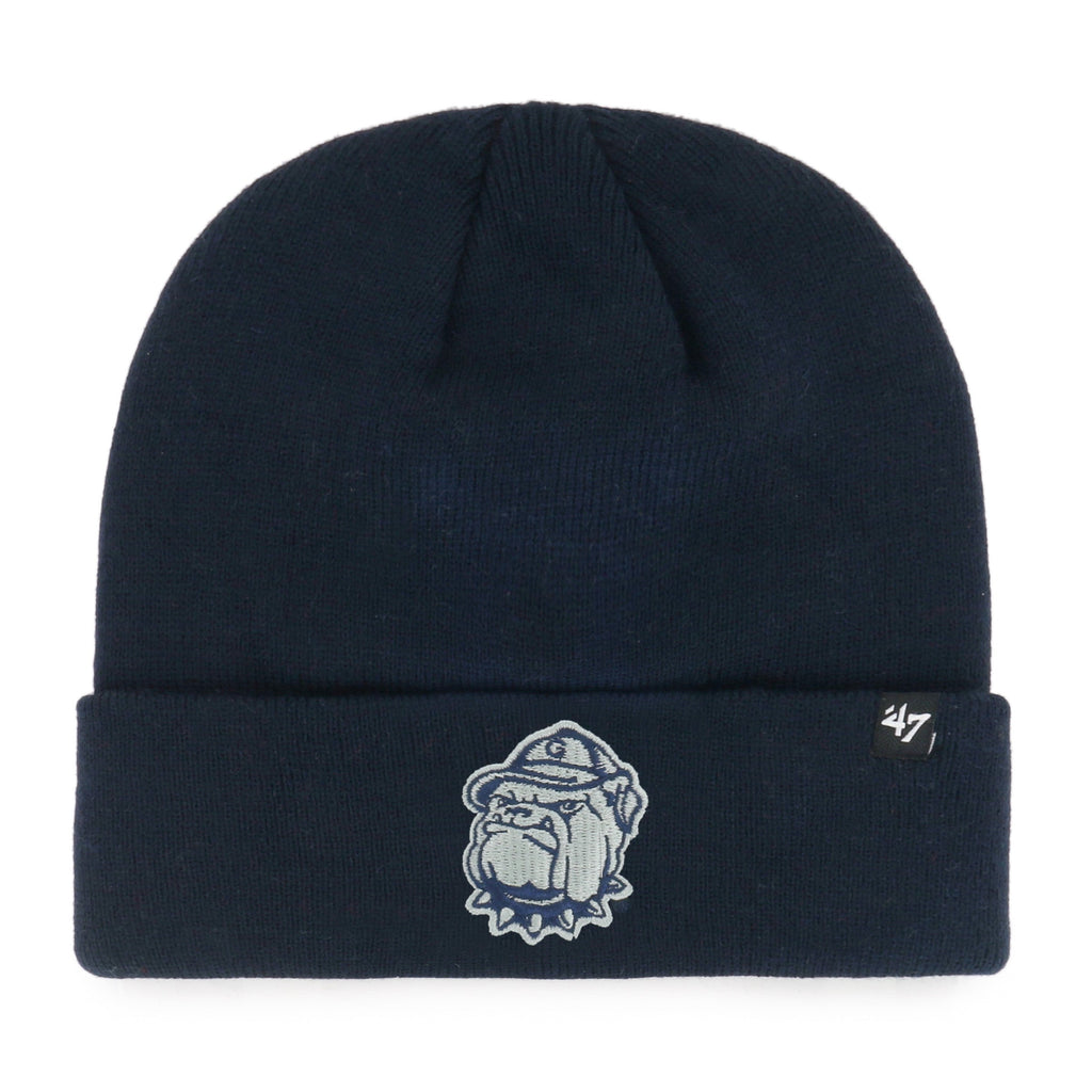Georgetown Hoyas NCAA 47 Brand Men Navy Raised Cuff Knit Hat product image 1, provided for visual reference and product