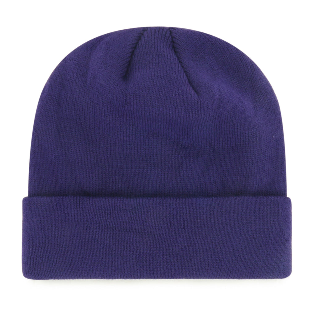 Louisiana State Tigers NCAA 47 Brand Men Purple Raised Cuff Knit Hat product image 2, provided for visual reference and
