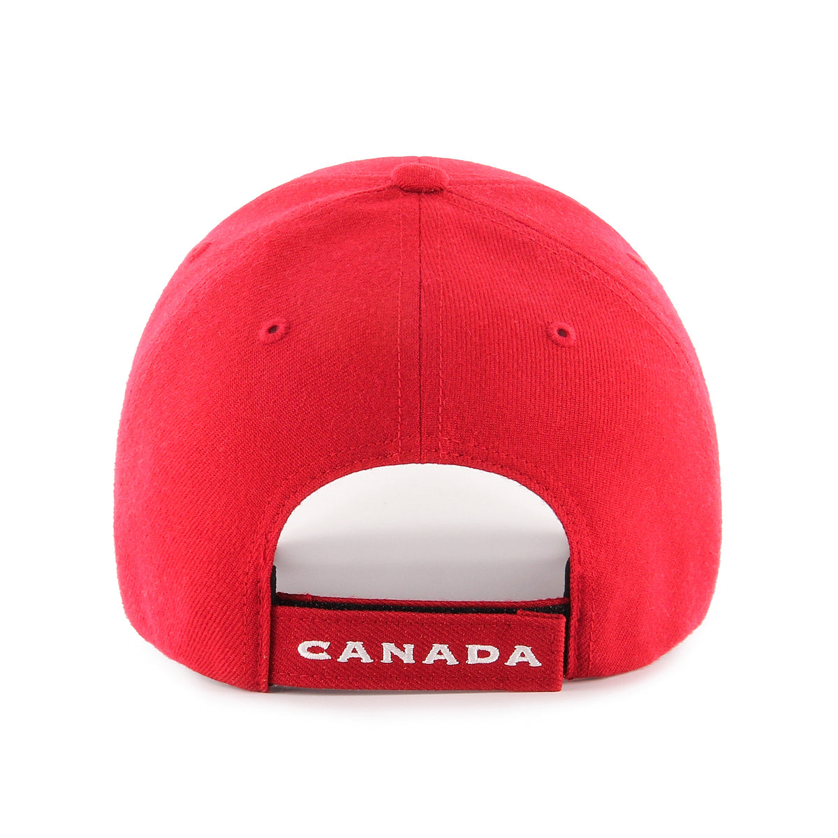 Hockey Canada IIHF 47 Brand Youth Red MVP Adjustable Hat product image 2, provided for visual reference and product detail
