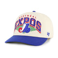 Montreal Expos MLB 47 Brand Men Pomona Two Tone Hitch Snapback Hat product image 1, provided for visual reference and