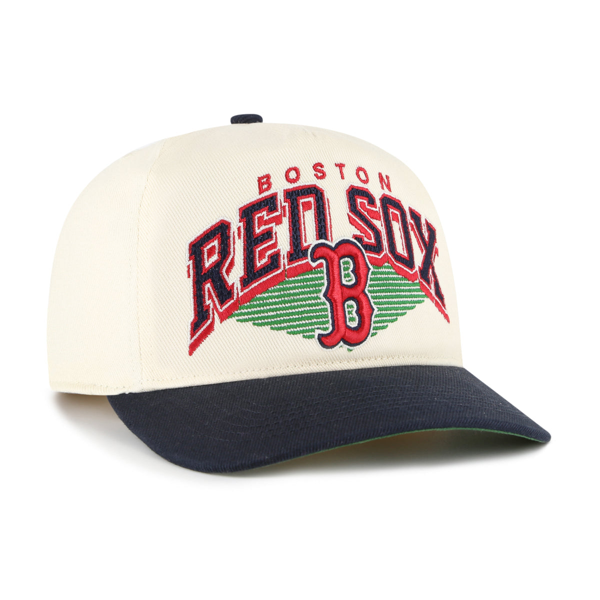 Boston Red Sox MLB 47 Brand Men Pomona Two Tone Hitch Snapback Hat product image 1, provided for visual reference and
