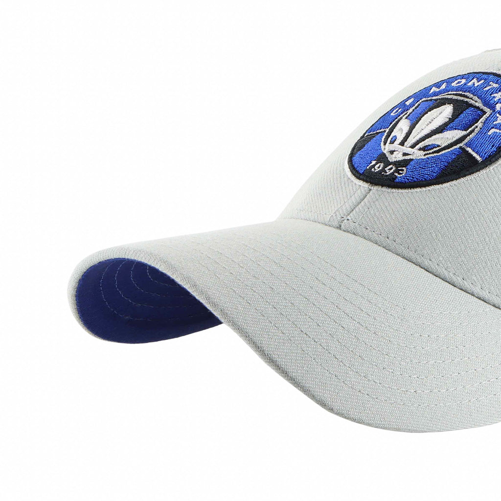 CF Montreal MLS 47 Brand Men Grey MVP Ballpark Snapback Hat product image 3, provided for visual reference and product