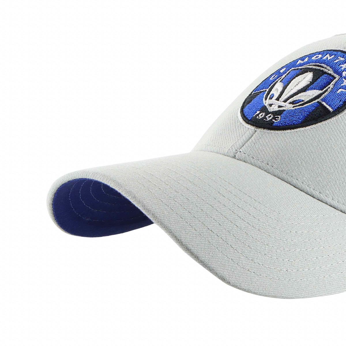 CF Montreal MLS 47 Brand Men Grey MVP Ballpark Snapback Hat product image 3, provided for visual reference and product