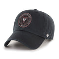 Inter Miami FC MLS 47 Brand Men Black Clean Up Adjustable Hat product image 1, provided for visual reference and product