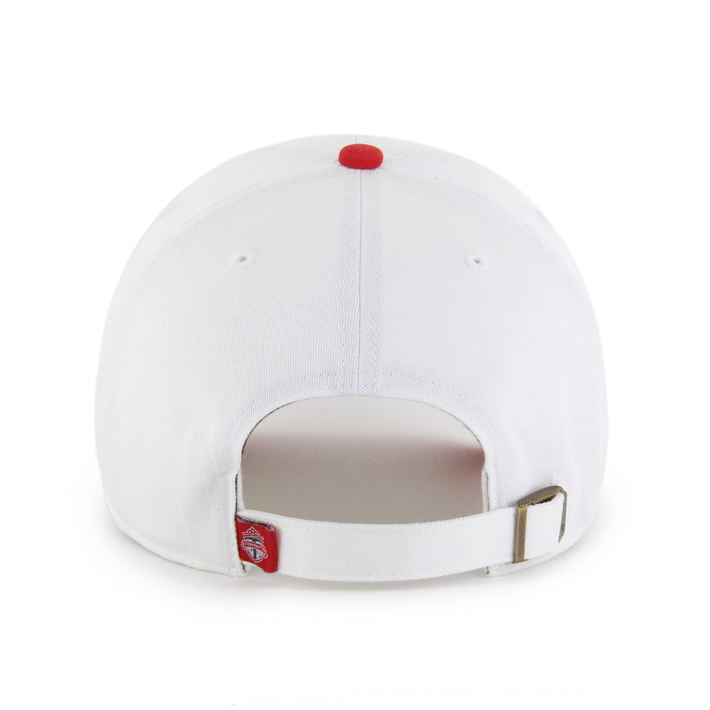 Toronto FC MLS 47 Brand Men White Two Tone Clean Up Adjustable Hat product image 2, provided for visual reference and