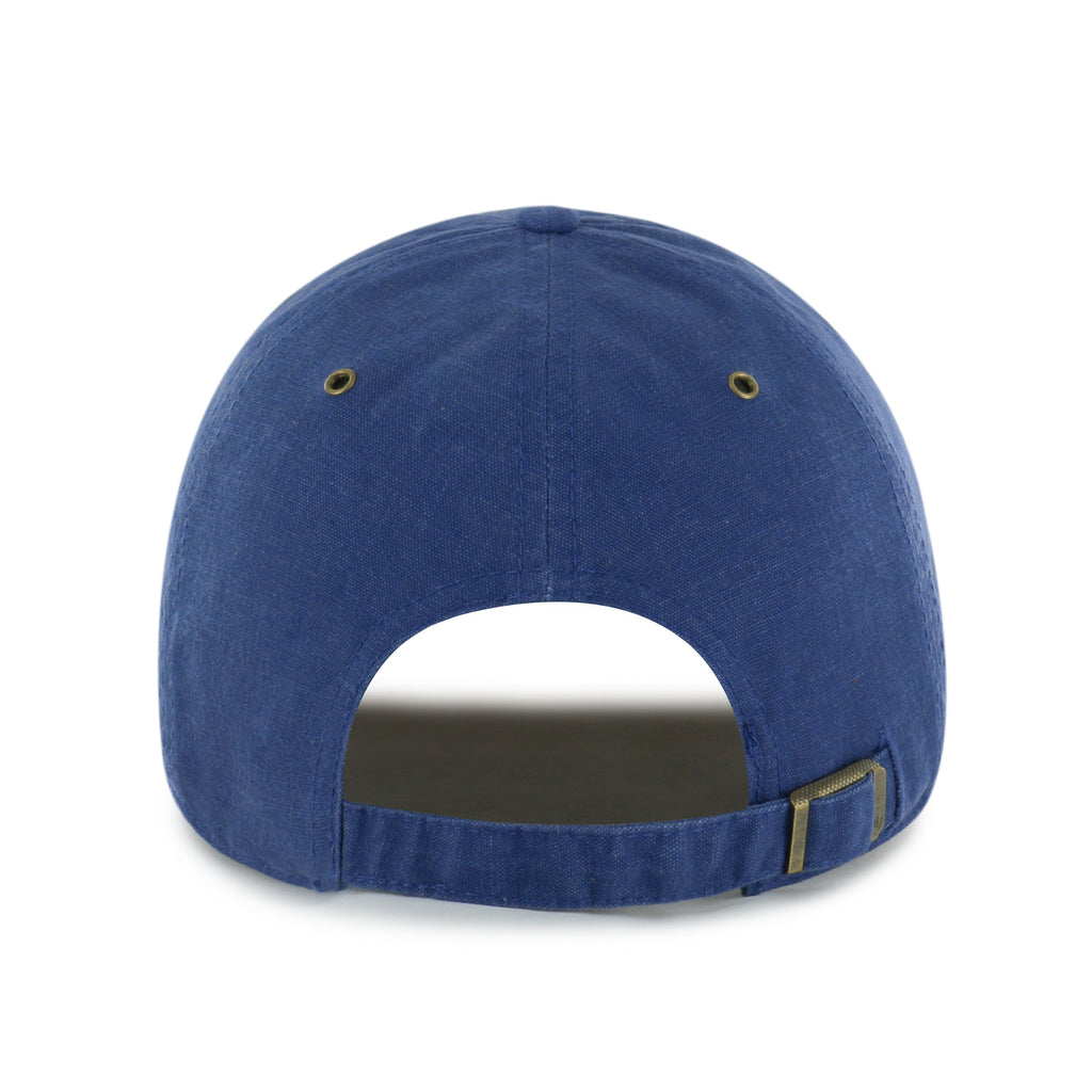 Edmonton Oilers NHL 47 Brand Men Navy Windham Suede Clean Up Adjustable Hat product image 2, provided for visual reference