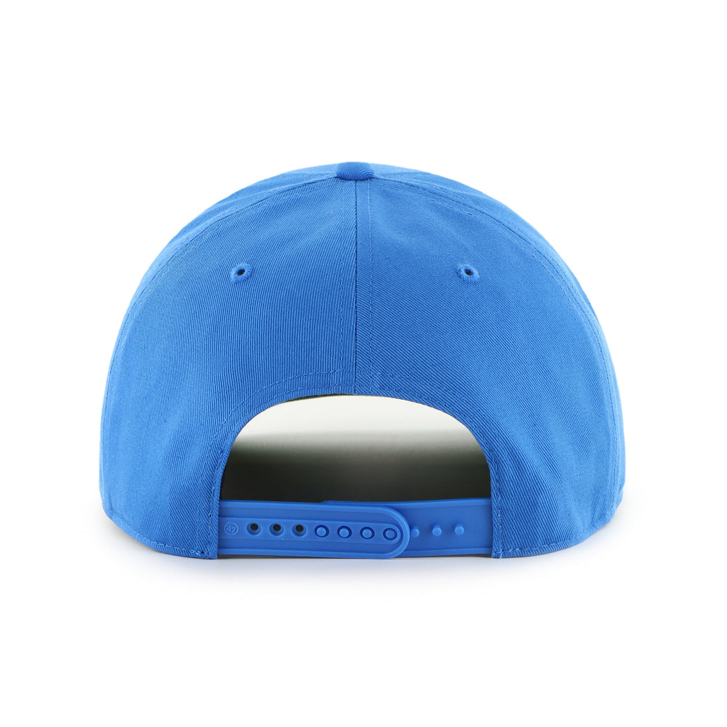 Quebec Nordiques NHL 47 Brand Men Royal Break Wood Suede Hitch Snapback Hat product image 2, provided for visual reference