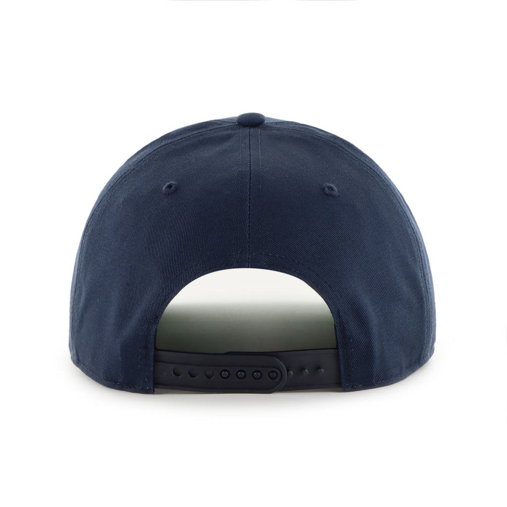 Montreal Canadiens NHL 47 Brand Men Navy Break Wood Suede Hitch Snapback Hat product image 3, provided for visual reference