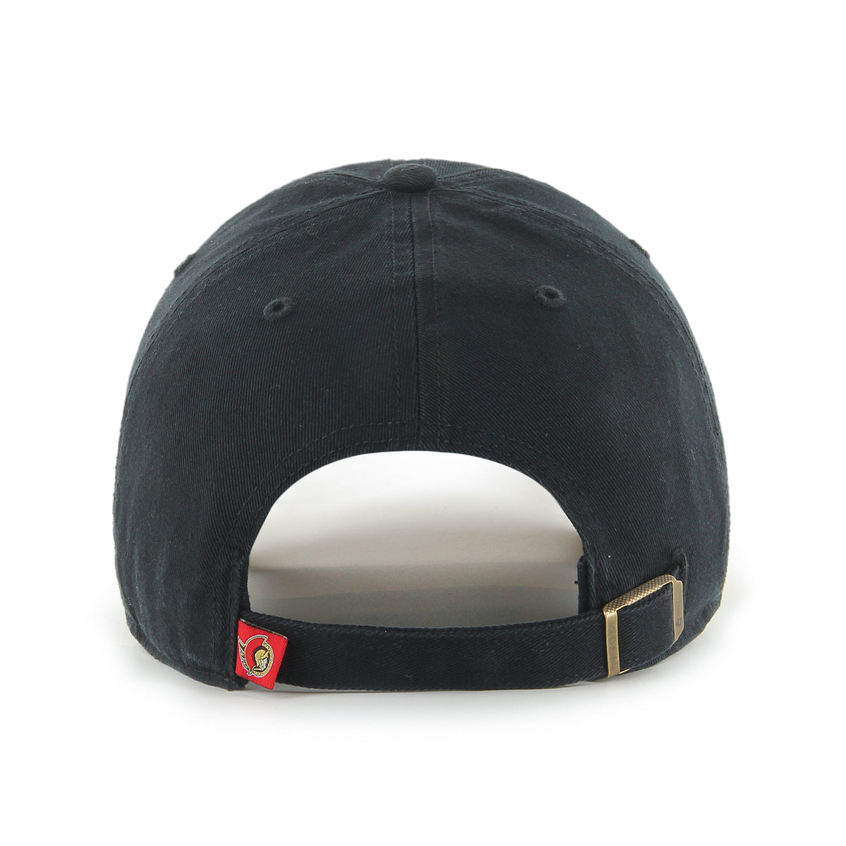 Ottawa Senators NHL 47 Brand Men Black on Black Clean Up Adjustable Hat product image 2, provided for visual reference and