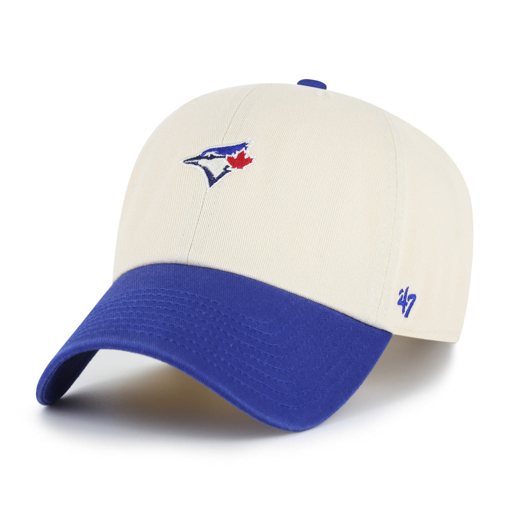 Toronto Blue Jays MLB 47 Brand Men Beige Royal Base Runner Two Tone Clean Up Adjustable Hat product image 1, provided for