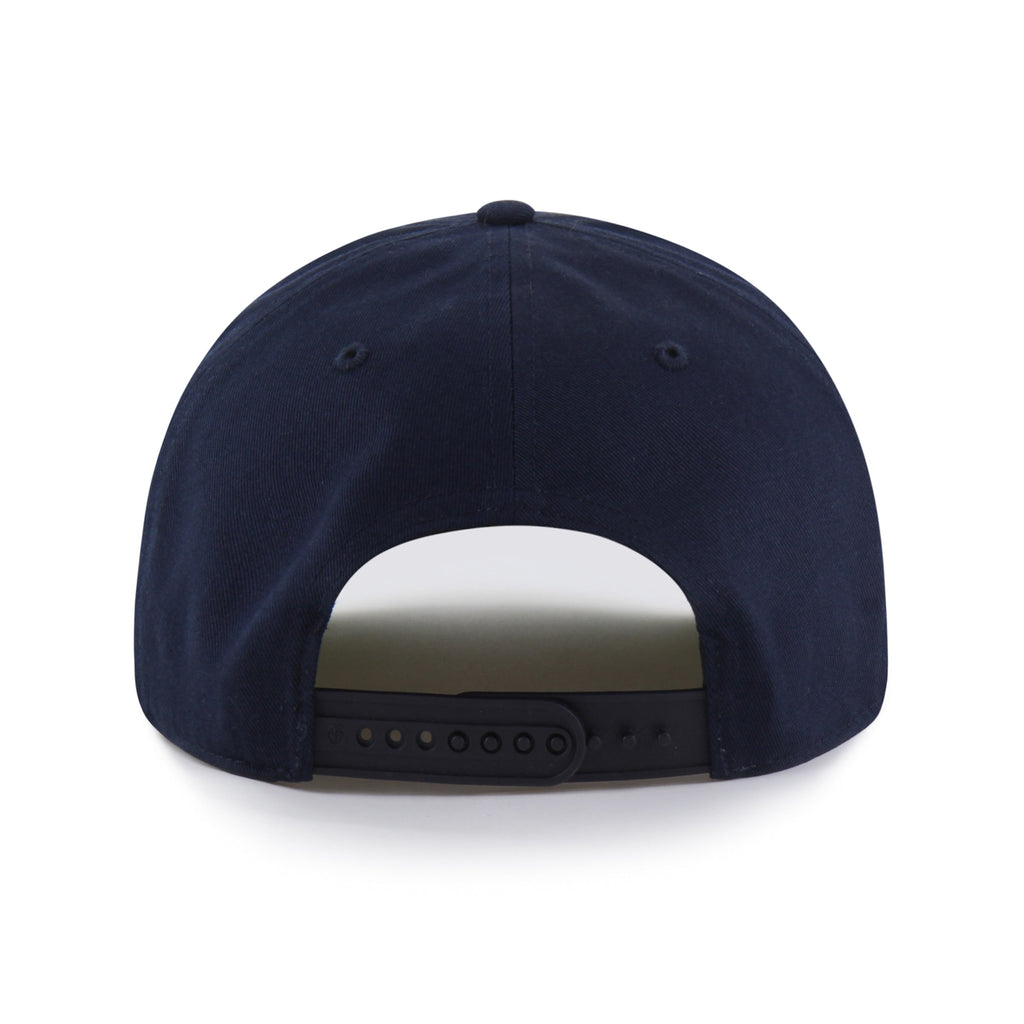 Notre Dame Fighting Irish NCAA 47 Brand Men Navy Break Wood Suede Hitch Snapback Hat product image 2, provided for visual