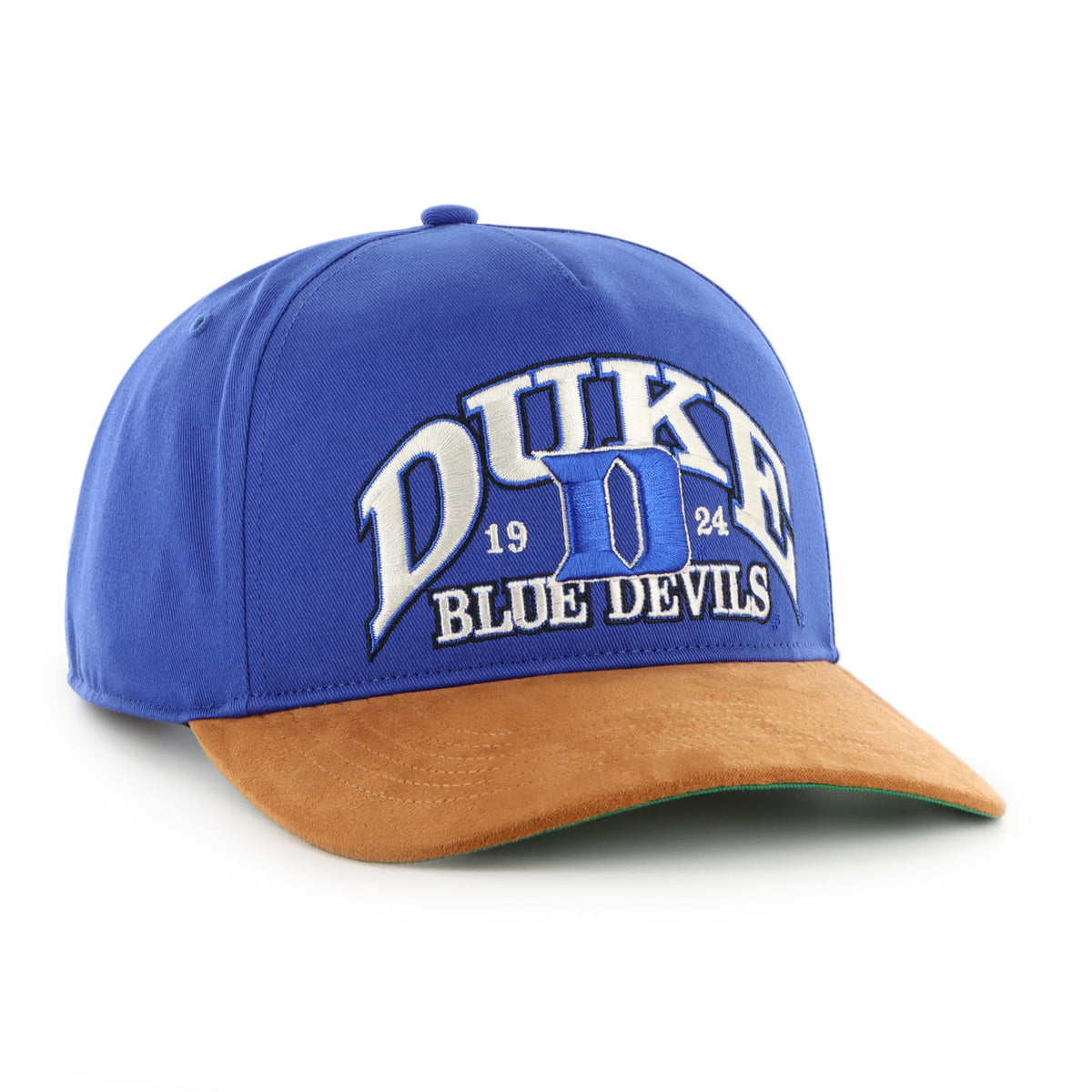 Duke Blue Devils NCAA 47 Brand Men Royal Break Wood Suede Hitch Snapback Hat product image 3, provided for visual reference