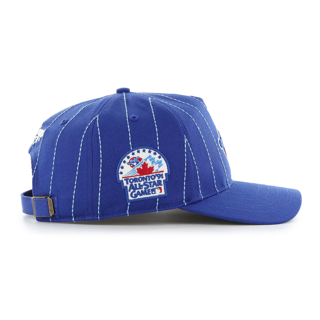 Toronto Blue Jays Cooperstown MLB 47 Brand Men Royal Rawlings Pinstripe Hitch Adjustable Hat product image 3, provided for