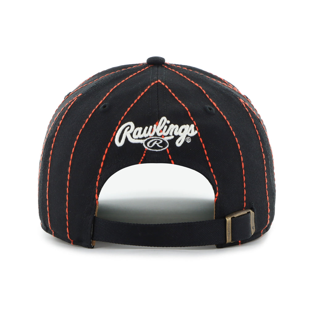 San Francisco Giants MLB 47 Brand Men Black Rawlings Pinstripe Hitch Adjustable Hat product image 2, provided for visual