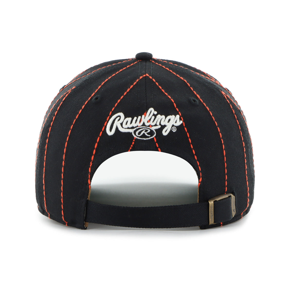 San Francisco Giants MLB 47 Brand Men Black Rawlings Pinstripe Hitch Adjustable Hat product image 2, provided for visual